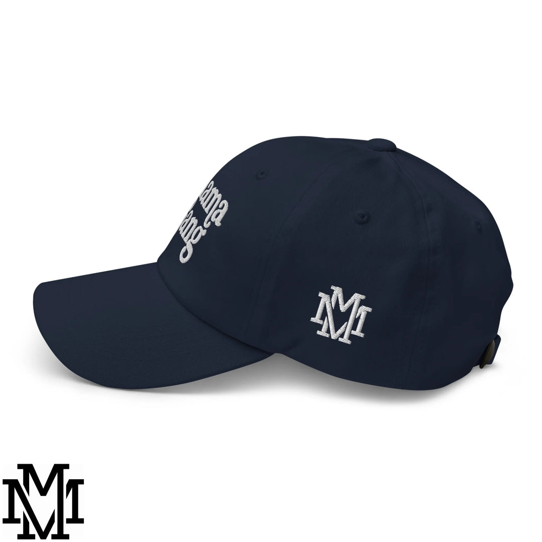 Mama Gang Embroidered Unstructured Dad Hat - Navy