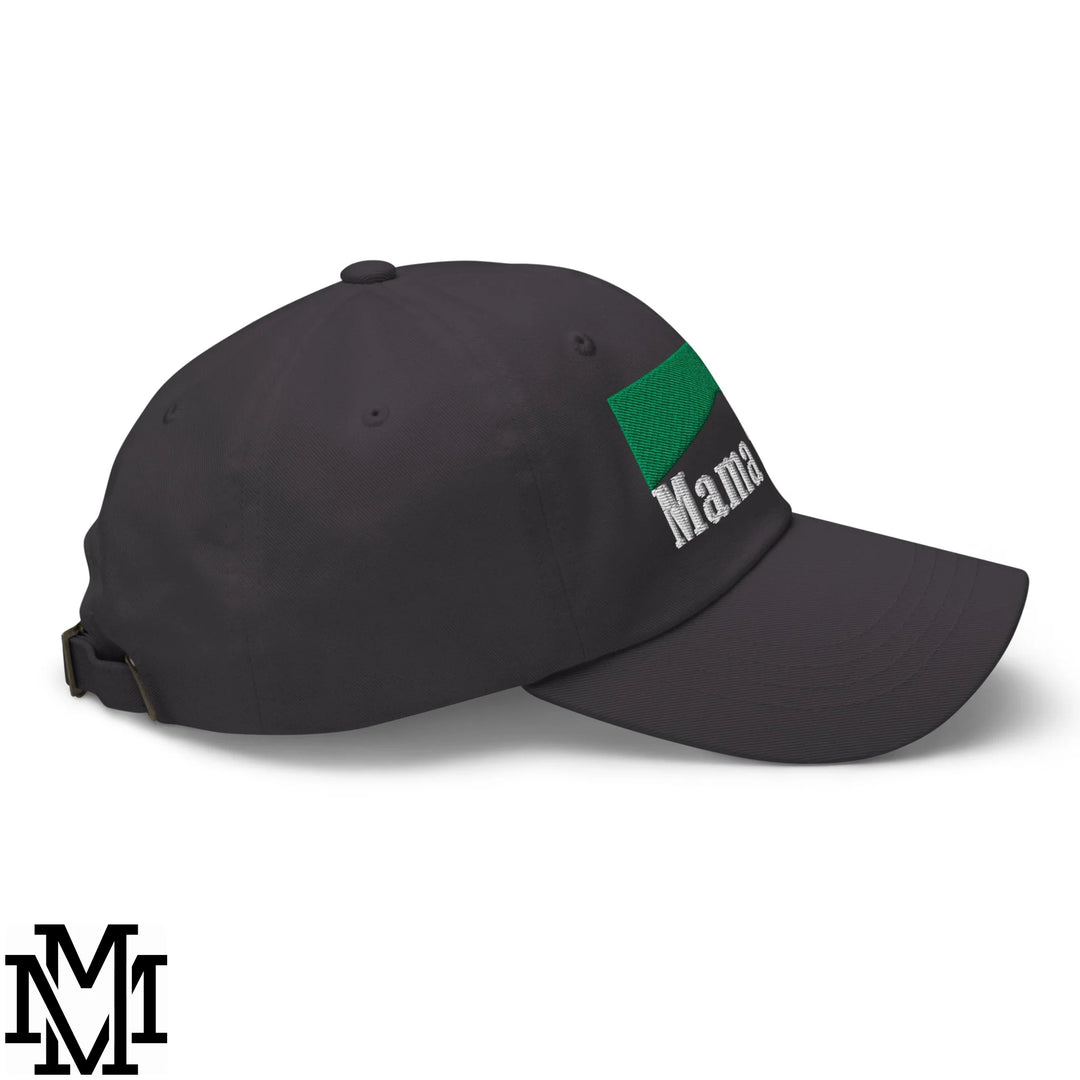 Mama Tried Menthol Embroidered Unstructured Dad Hat - Dark Grey