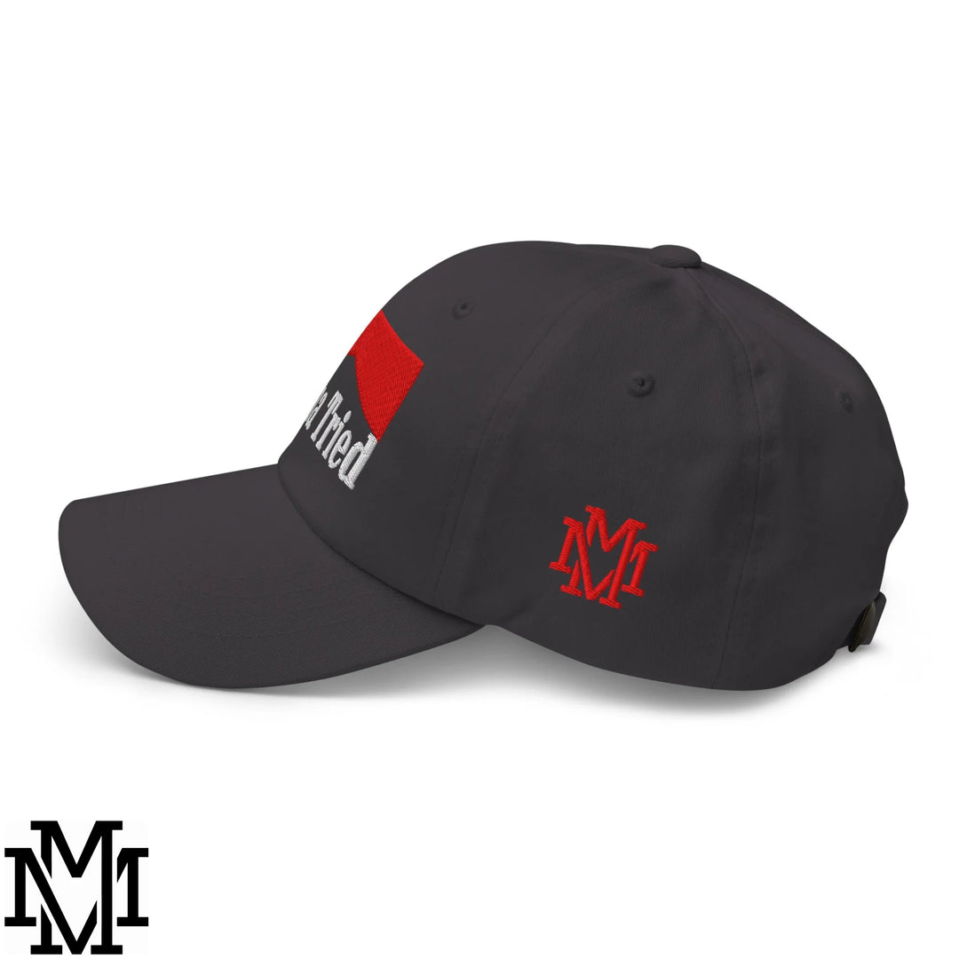 Mama Tried Reds Embroidered Unstructured Dad Hat - Dark Grey