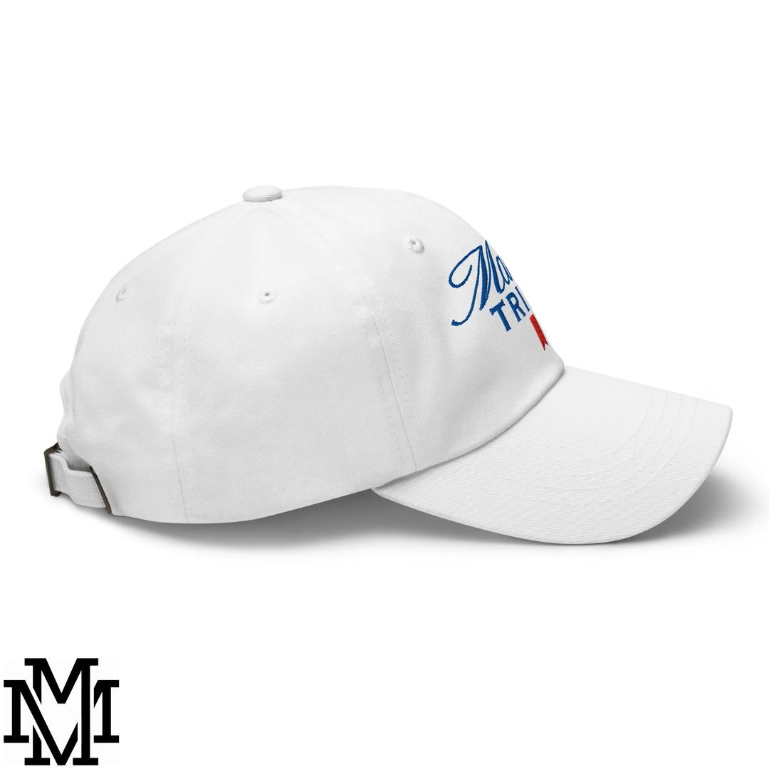 Mama Tried Ultra Embroidered Unstructured Dad Hat - White