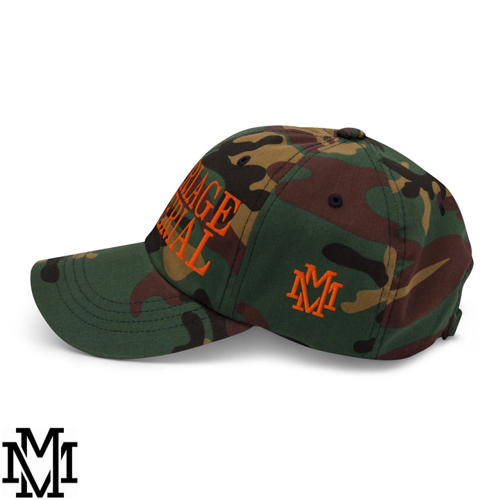 Marriage Material Embroidered Unstructured Dad Hat - Green Camo