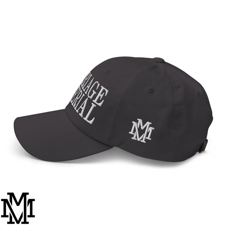 Marriage Material Embroidered Unstructured Dad Hat - Dark Grey