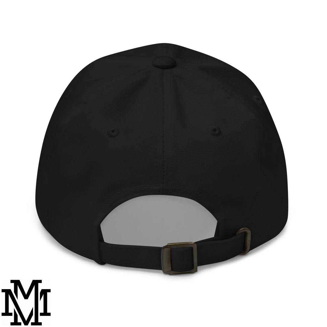 Mom Gang Embroidered Unstructured Dad Hat - Black