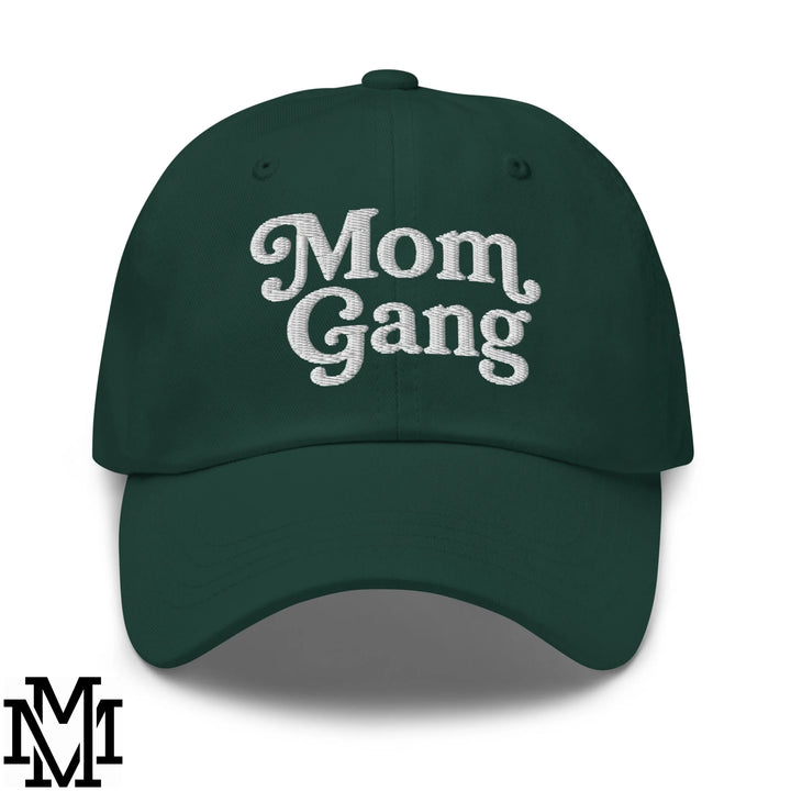 Mom Gang Embroidered Unstructured Dad Hat - Spruce