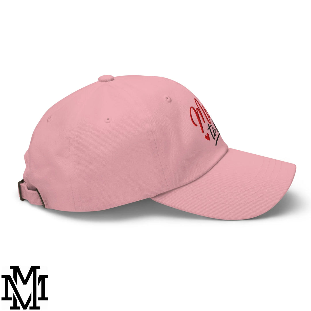 Mom to Be Embroidered Unstructured Dad Hat - Pink