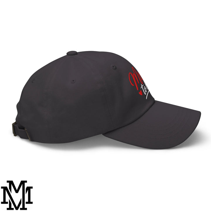 Mom to Be Embroidered Unstructured Dad Hat - Dark Grey
