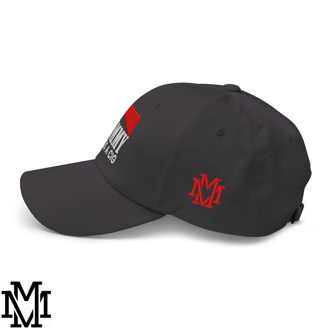 Mommy Needs a Cig Embroidered Unstructured Dad Hat - Dark Grey