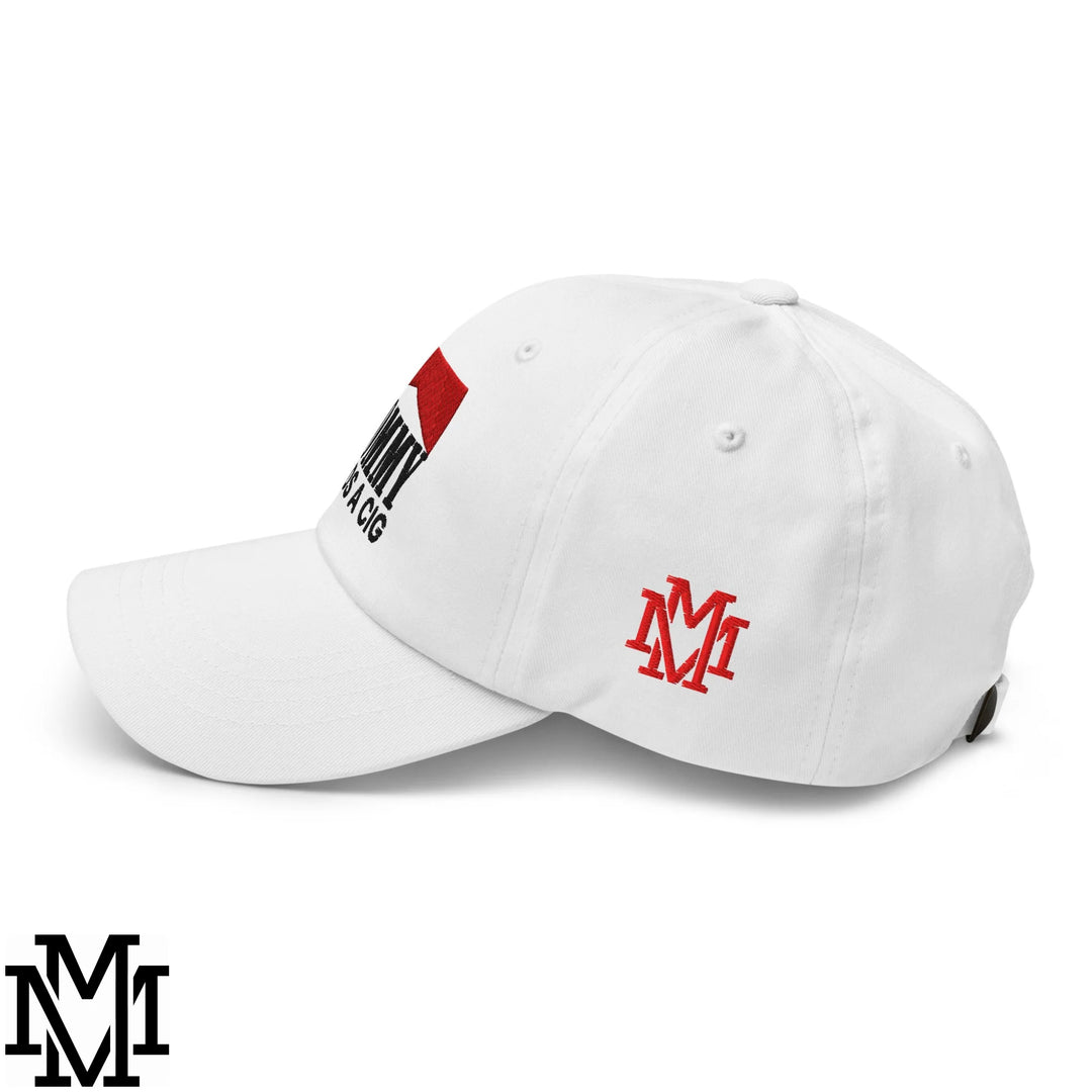 Mommy Needs a Cig Embroidered Unstructured Dad Hat - White