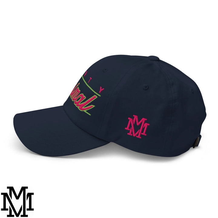 Party Animal Embroidered Unstructured Dad Hat - Navy