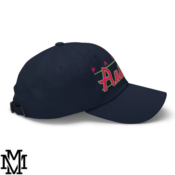 Party Animal Embroidered Unstructured Dad Hat - Navy