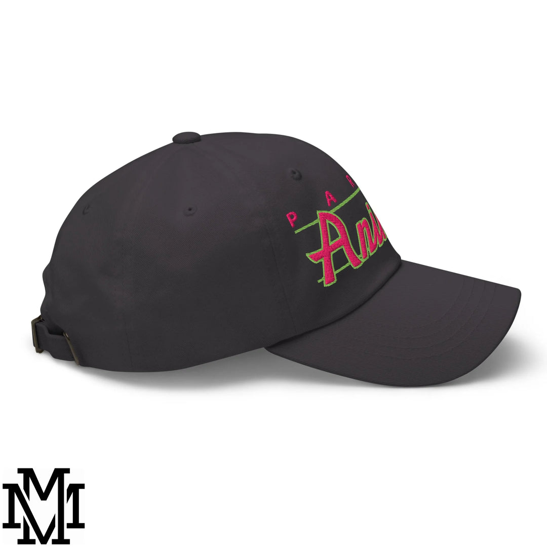 Party Animal Embroidered Unstructured Dad Hat - Dark Grey