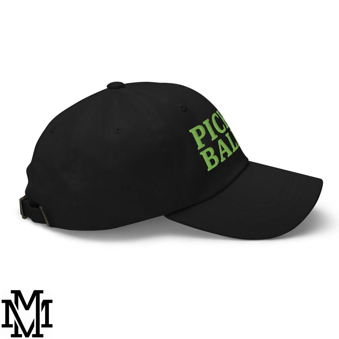 Pickle Baller Embroidered Unstructured Dad Hat - Black