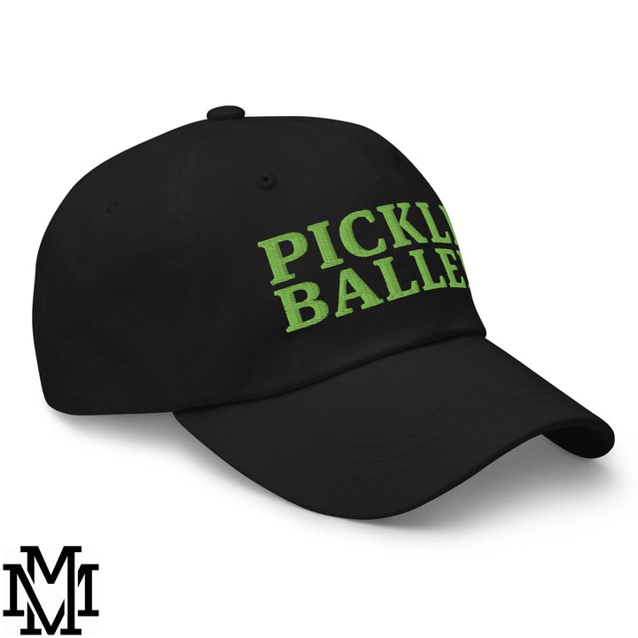 Pickle Baller Embroidered Unstructured Dad Hat - Black