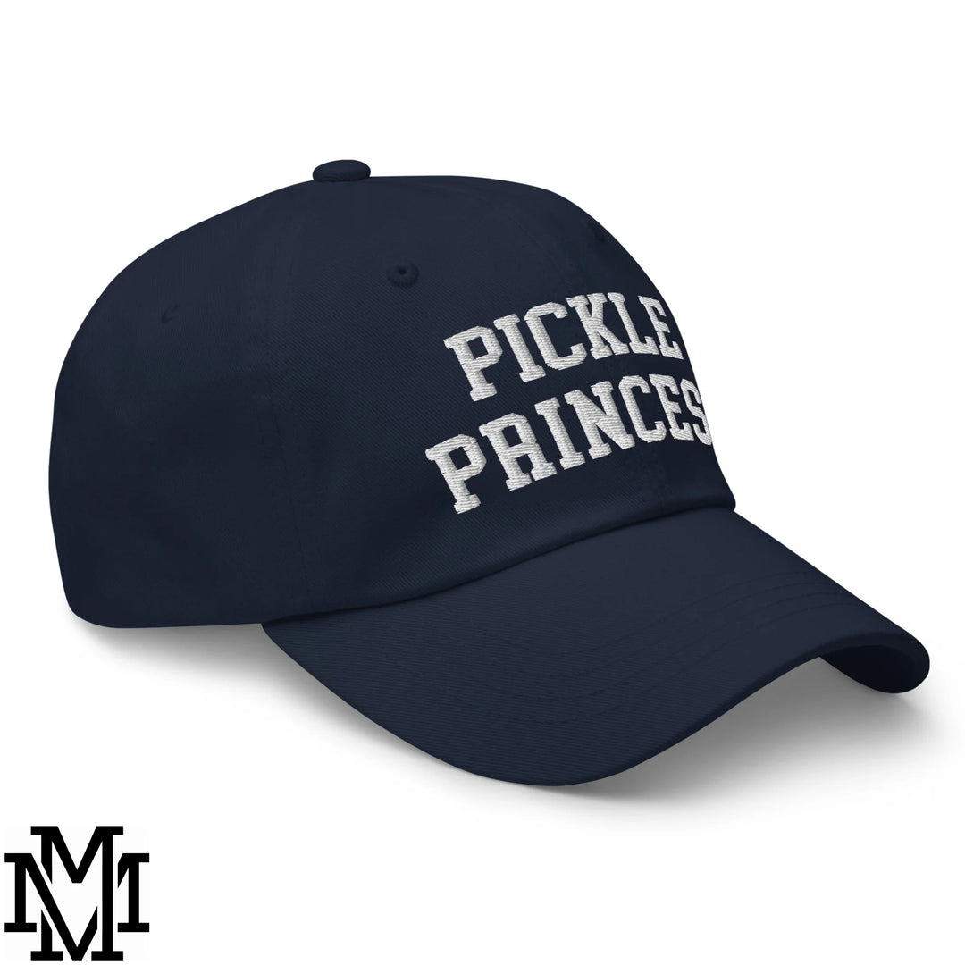 Pickle Princess Embroidered Unstructured Dad Hat - Navy