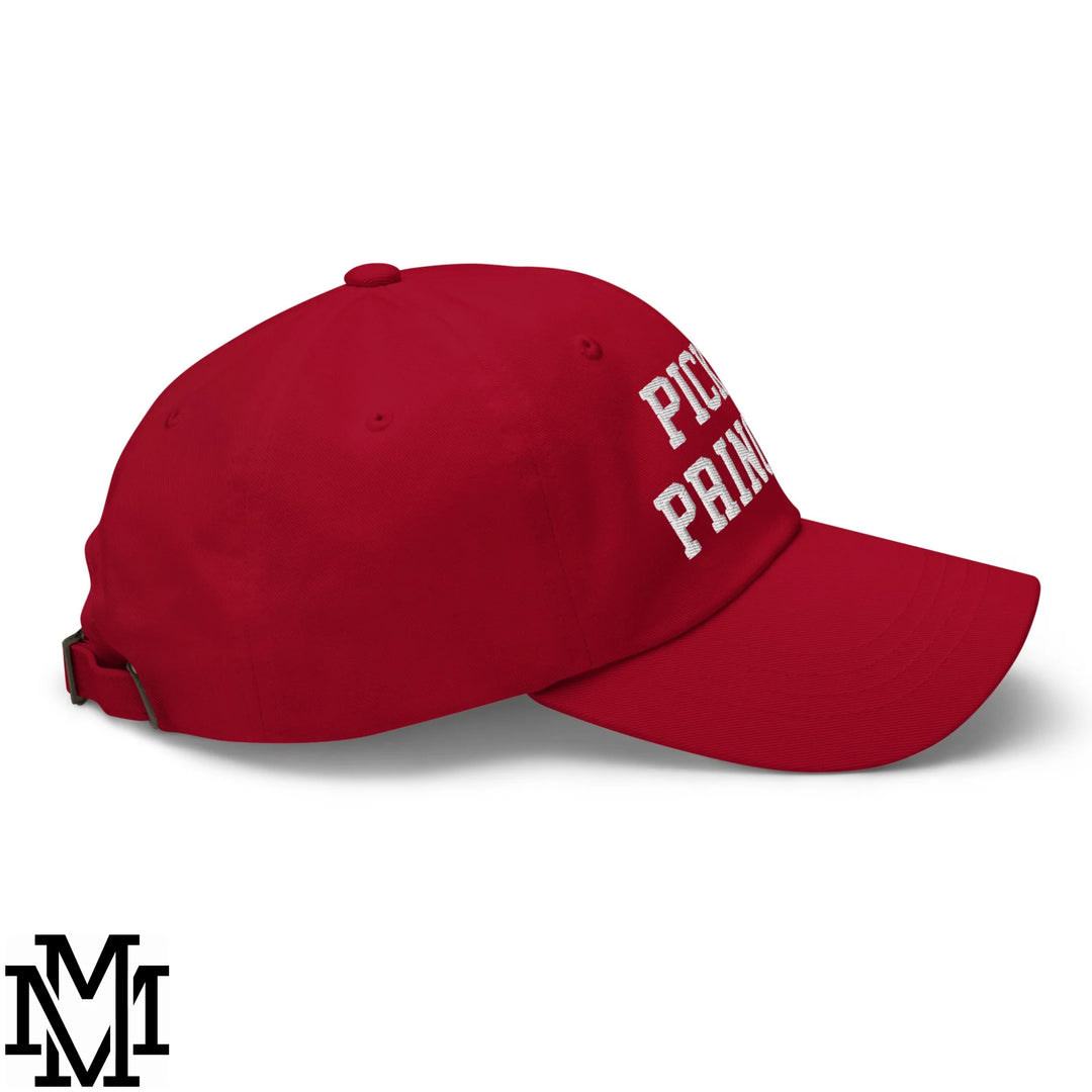 Pickle Princess Embroidered Unstructured Dad Hat - Cranberry