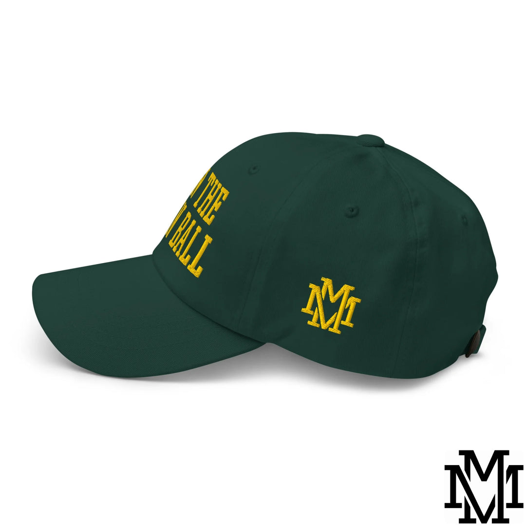 Run The Damn Ball Embroidered Unstructured Dad Hat - Spruce