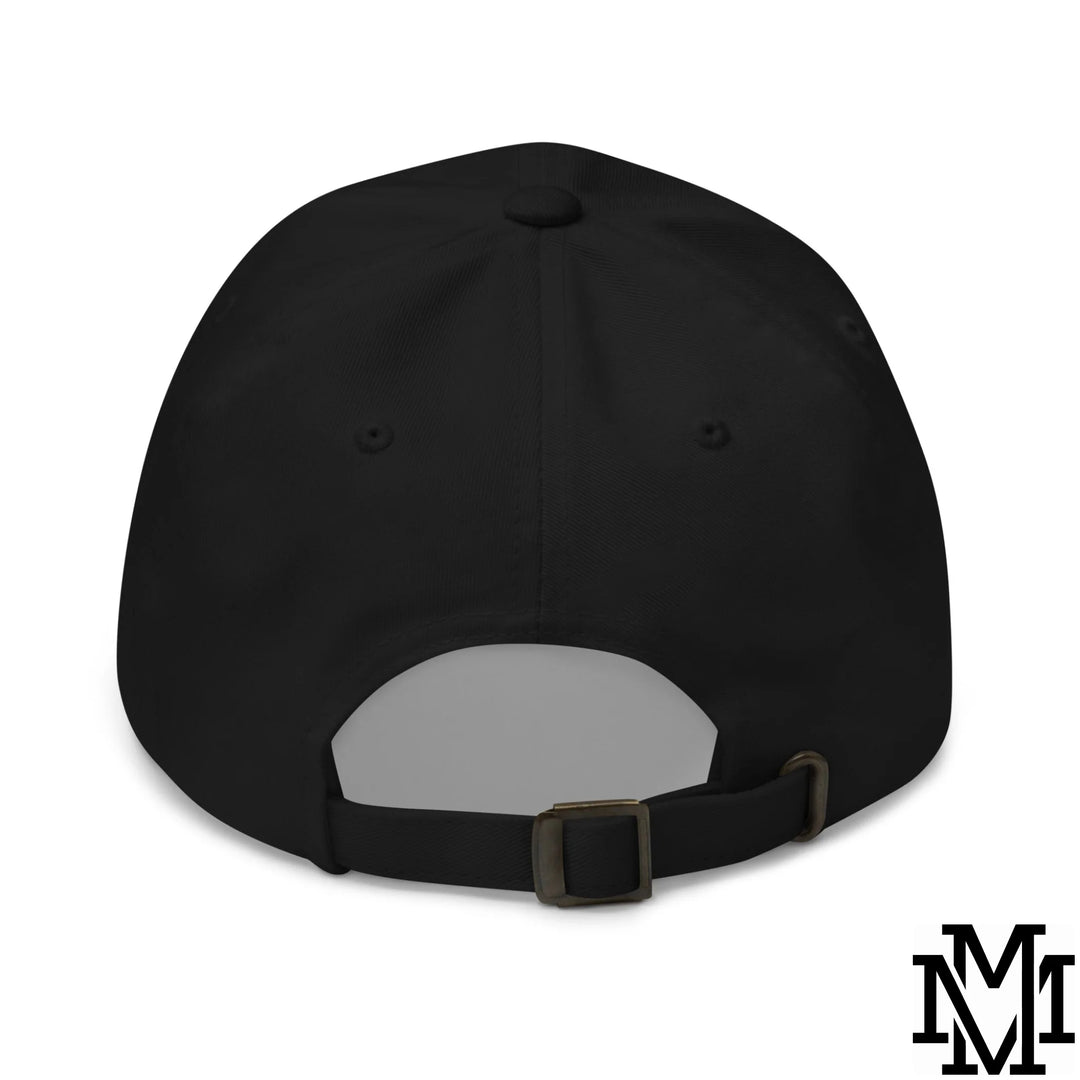 Run The Damn Ball Embroidered Unstructured Dad Hat - Black