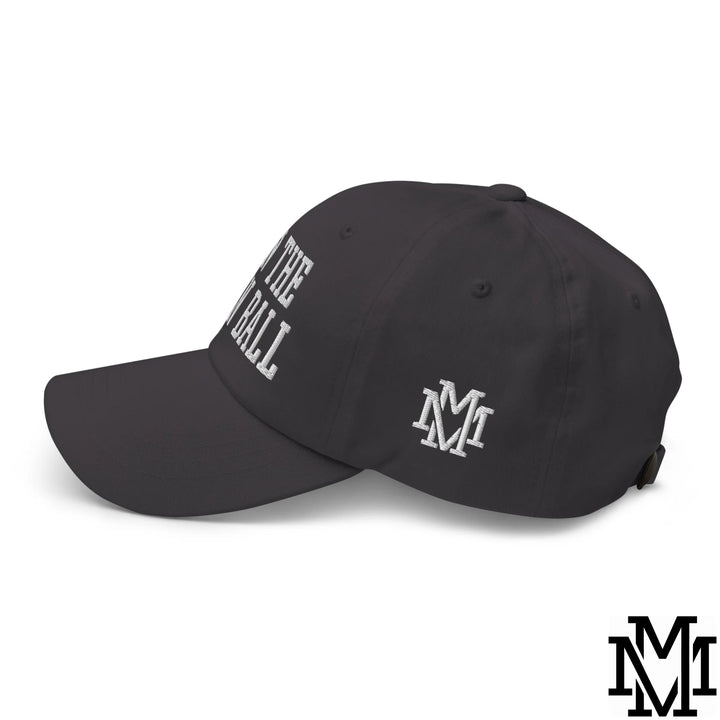 Run The Damn Ball Embroidered Unstructured Dad Hat - Dark Grey