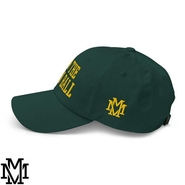 Run The Damn Ball Embroidered Unstructured Dad Hat - Spruce