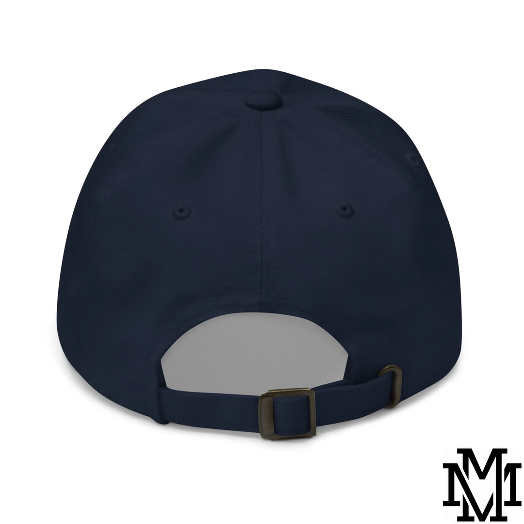Run The Damn Ball Embroidered Unstructured Dad Hat - Navy