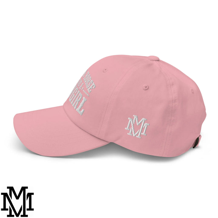 Save a Horse Ride a Cowgirl Embroidered Unstructured Dad Hat - Pink
