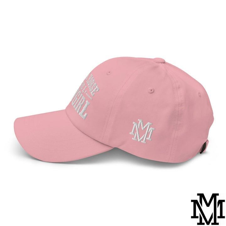 Save a Horse Ride a Cowgirl Embroidered Unstructured Dad Hat - Pink