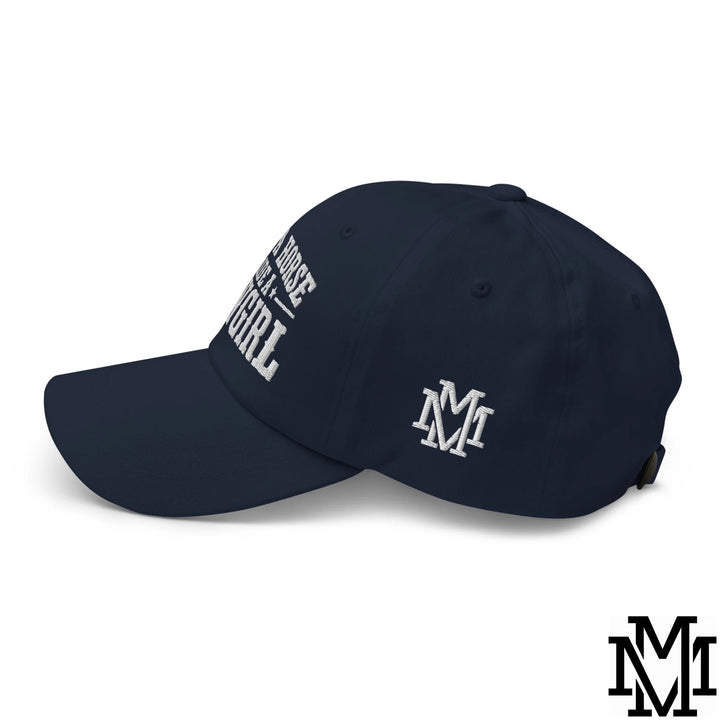 Save a Horse Ride a Cowgirl Embroidered Unstructured Dad Hat - Navy