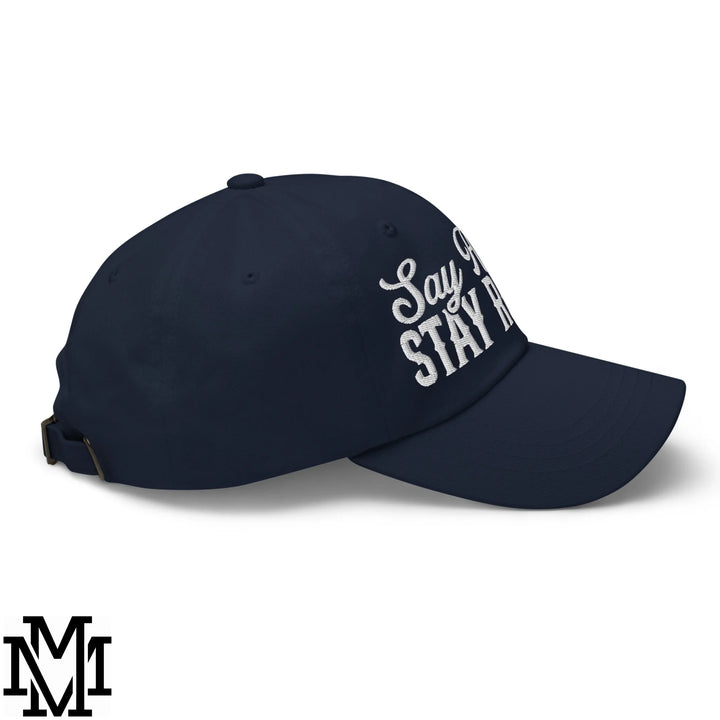 Say Howdy Stay Rowdy Embroidered Unstructured Dad Hat - Navy