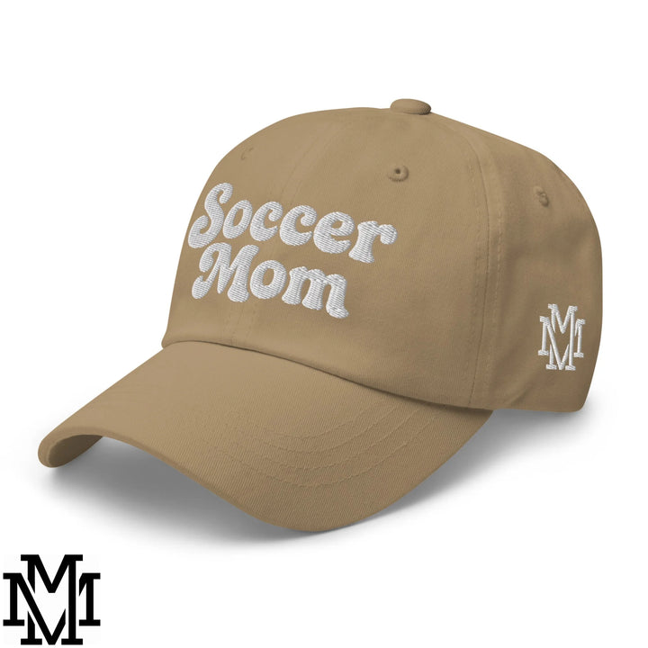 Soccer Mom Embroidered Unstructured Dad Hat - Khaki
