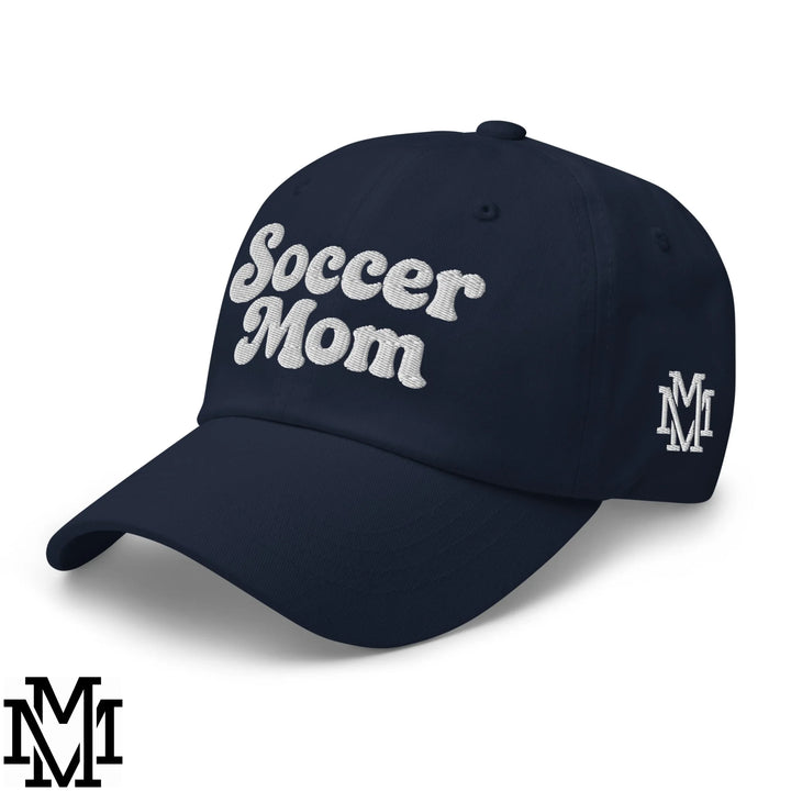 Soccer Mom Embroidered Unstructured Dad Hat - Navy