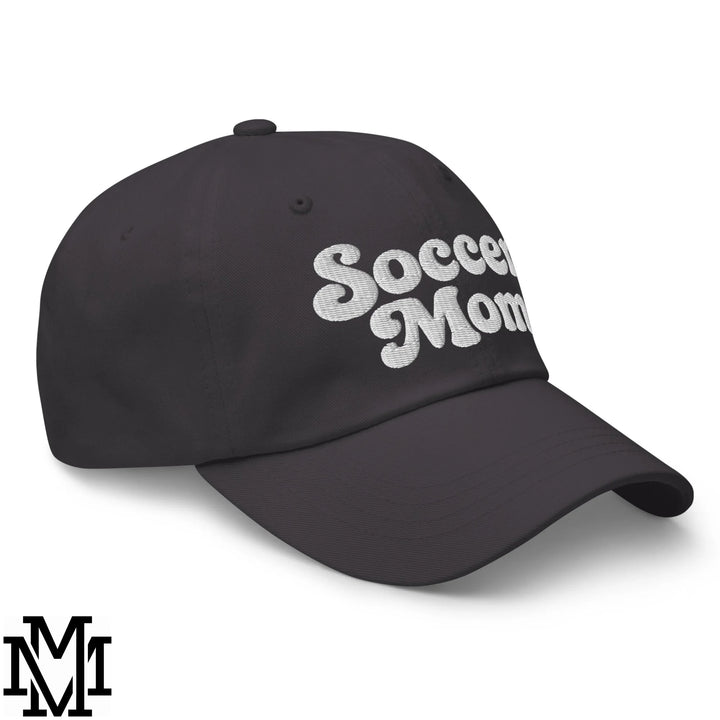 Soccer Mom Embroidered Unstructured Dad Hat - Dark Grey