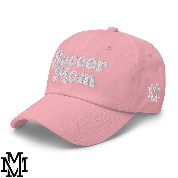 Soccer Mom Embroidered Unstructured Dad Hat - Pink