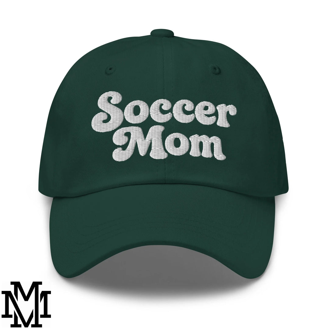 Soccer Mom Embroidered Unstructured Dad Hat - Spruce