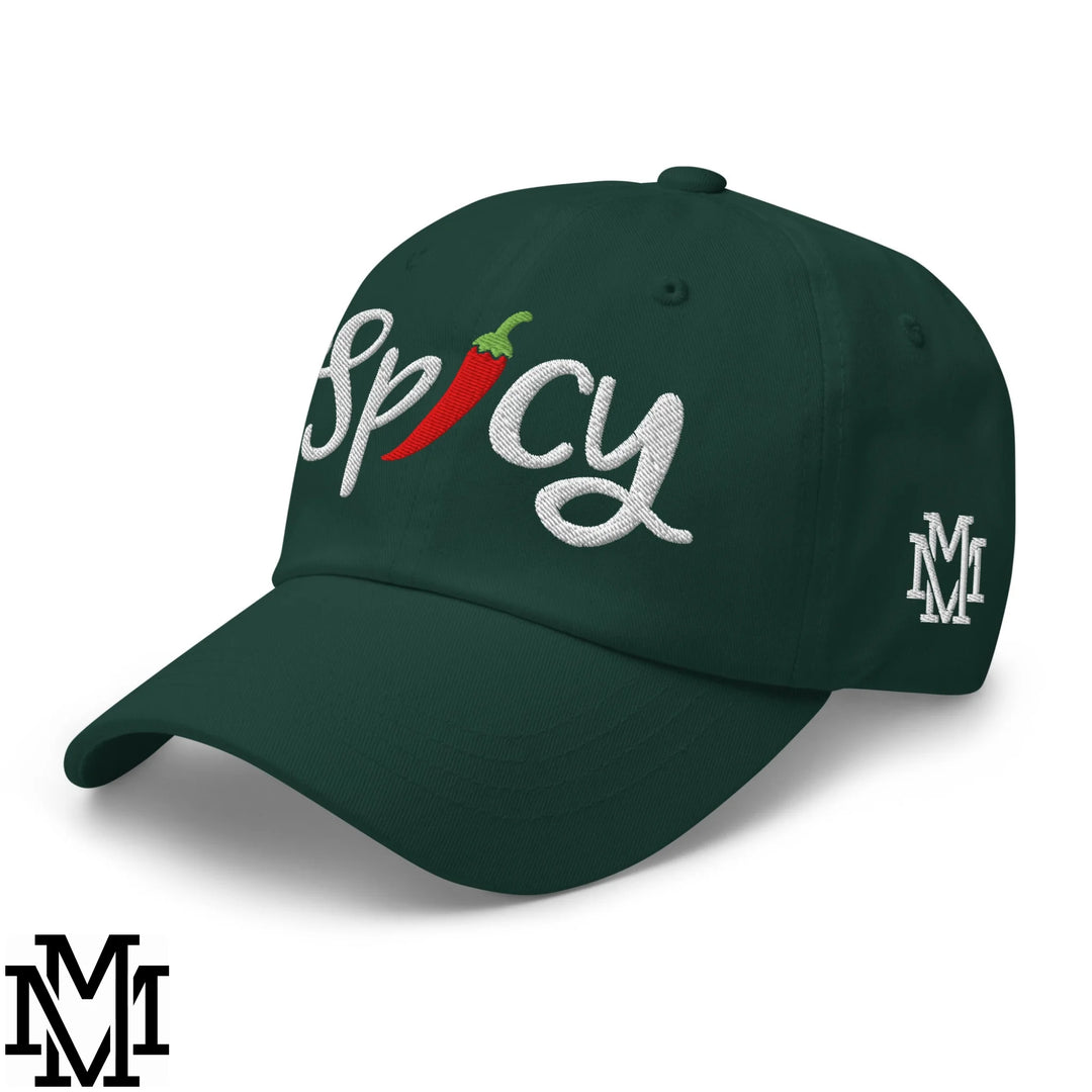 Spicy Chilli Pepper Embroidered Unstructured Dad Hat - Spruce
