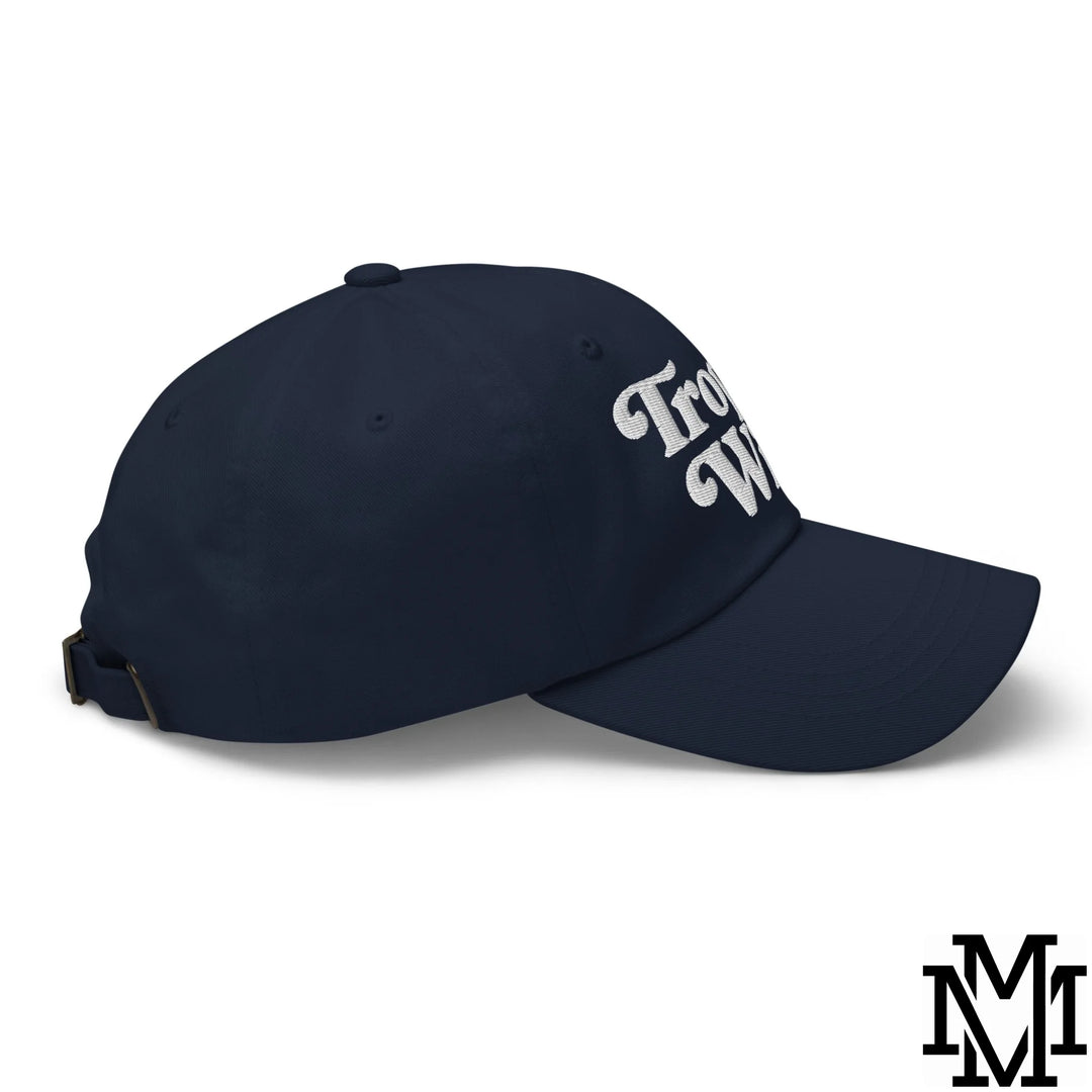 Trophy Wife Embroidered Unstructured Dad Hat - Navy
