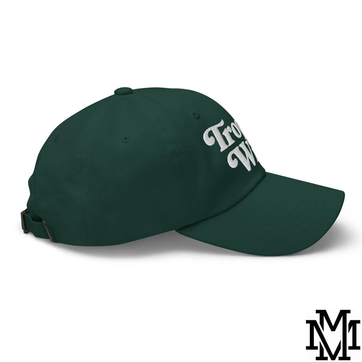 Trophy Wife Embroidered Unstructured Dad Hat - Spruce