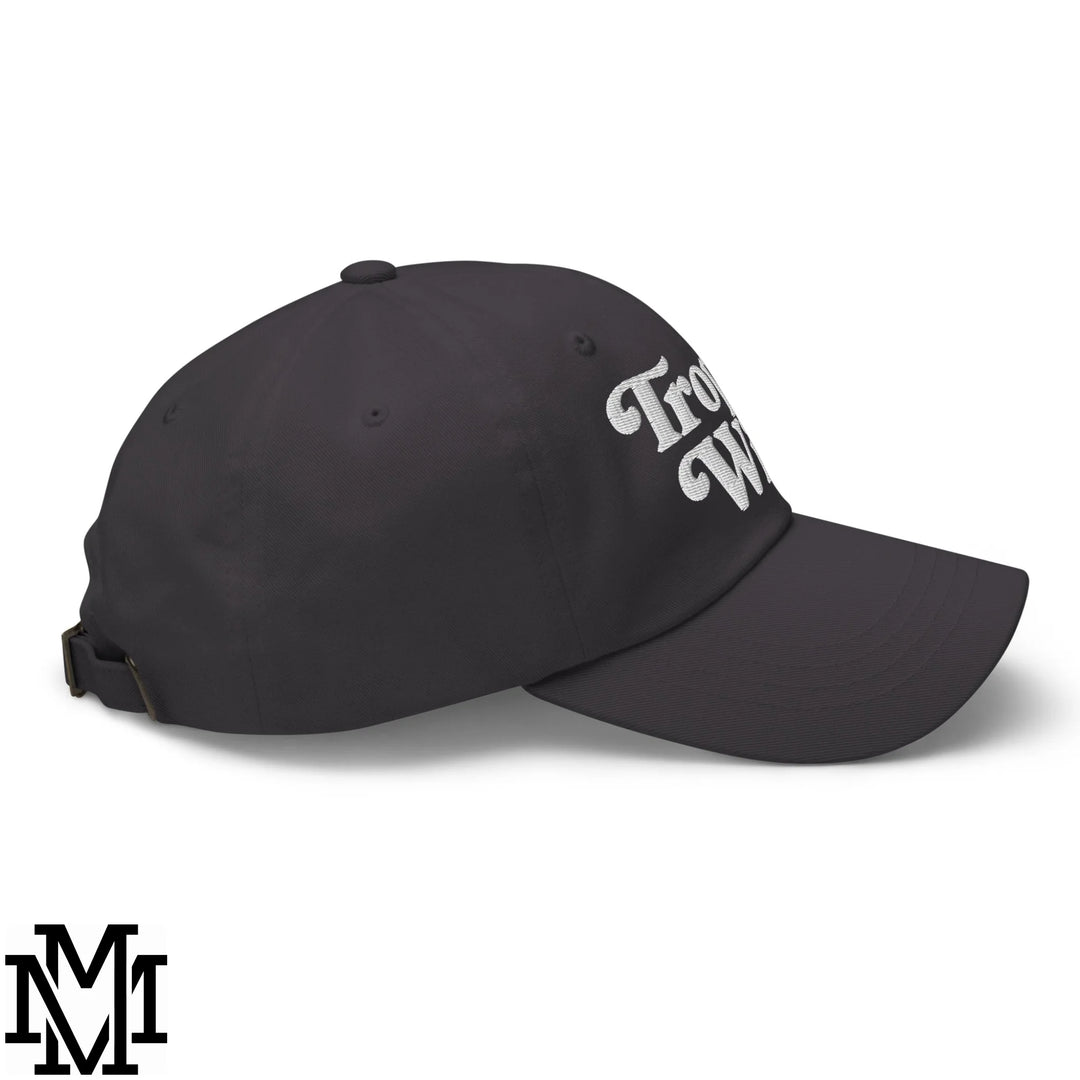 Trophy Wife Embroidered Unstructured Dad Hat - Dark Grey