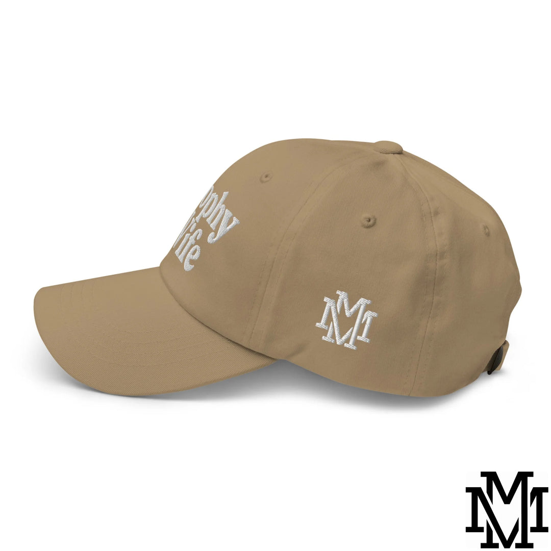 Trophy Wife Embroidered Unstructured Dad Hat - Khaki