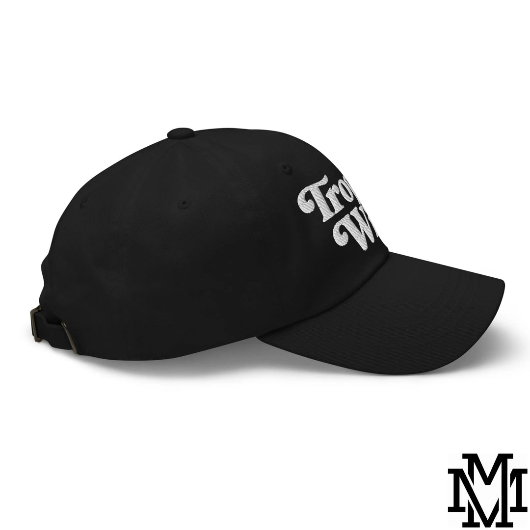 Trophy Wife Embroidered Unstructured Dad Hat - Black