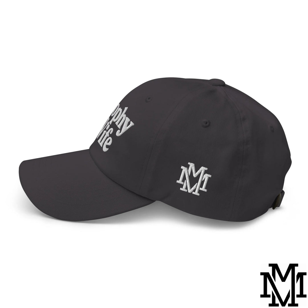 Trophy Wife Embroidered Unstructured Dad Hat - Dark Grey