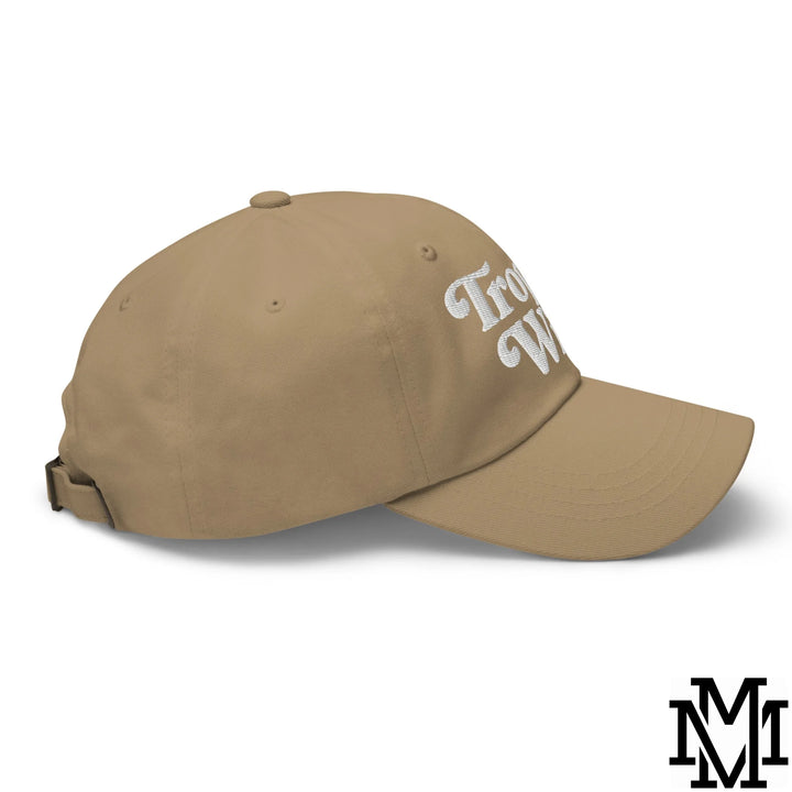 Trophy Wife Embroidered Unstructured Dad Hat - Khaki