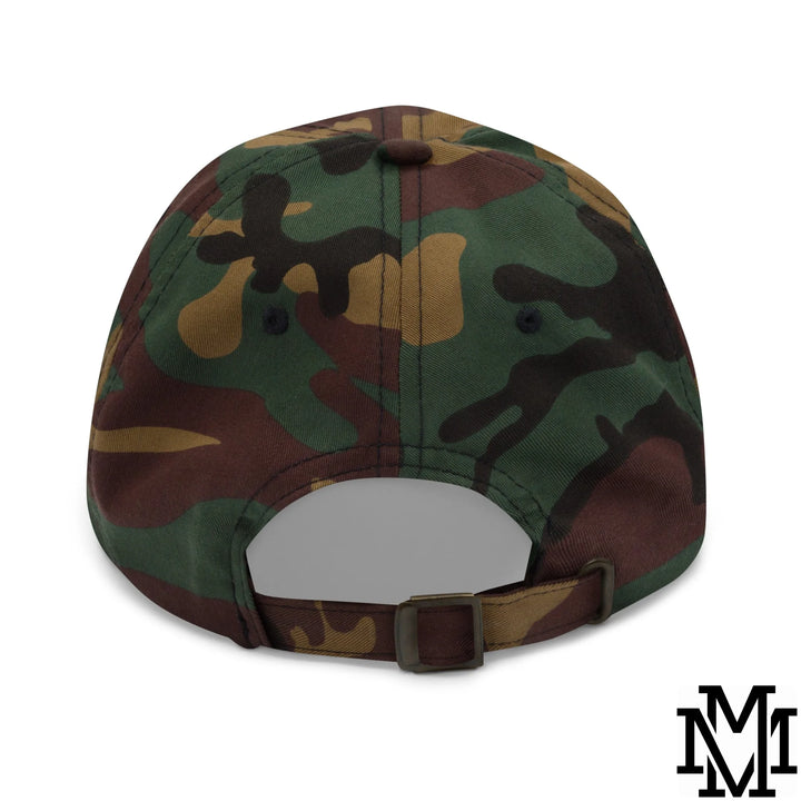 Trophy Wife Embroidered Unstructured Dad Hat - Green Camo