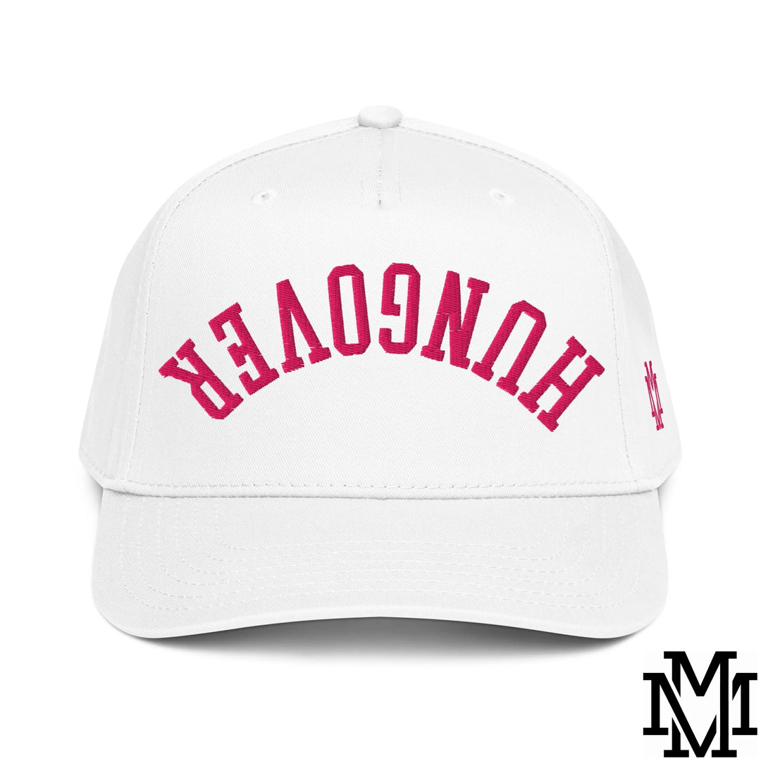 Upside Down Hangover Embroidered Baseball Snapback Hat - White
