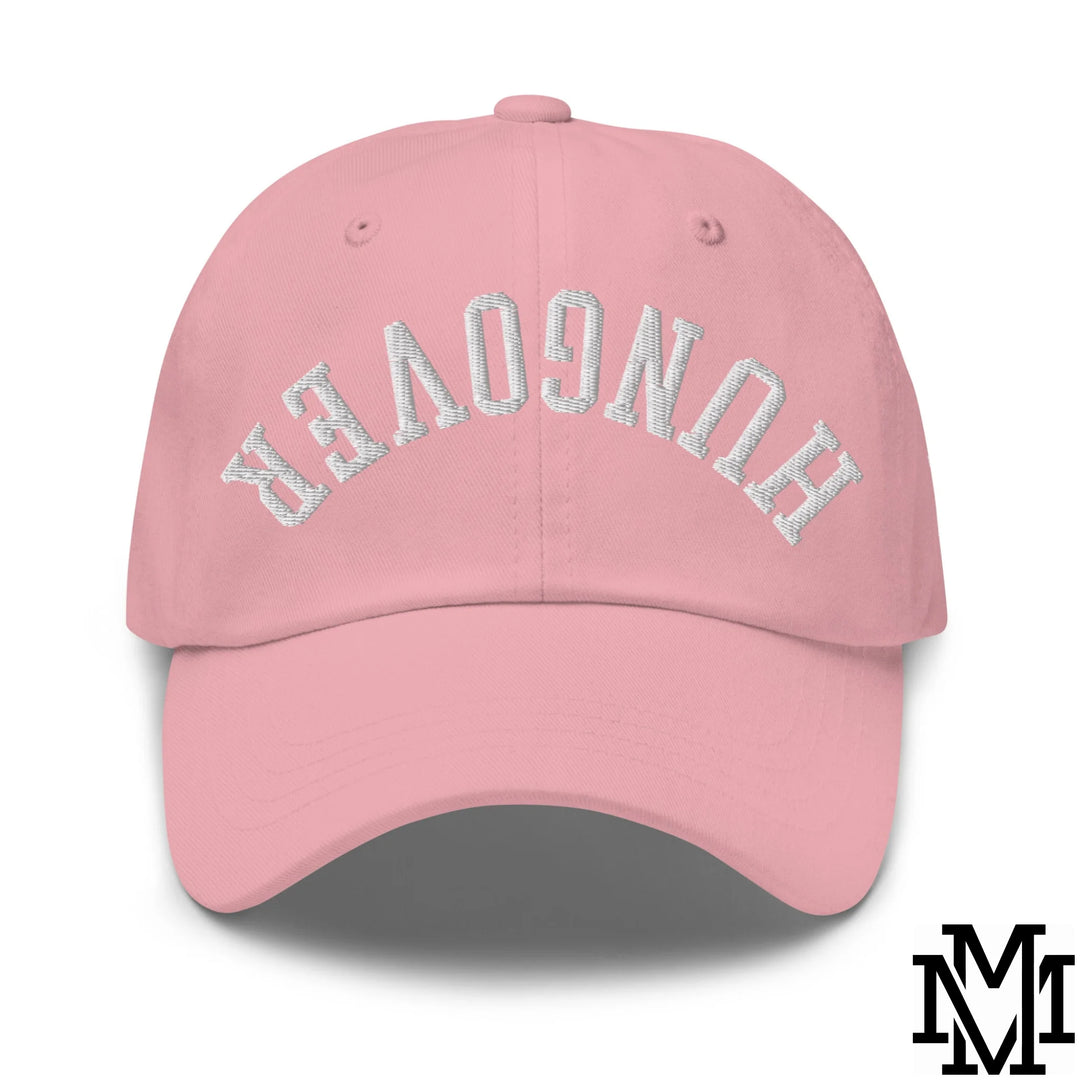 Upside Down Hangover Embroidered Unstructured Dad Hat - Pink