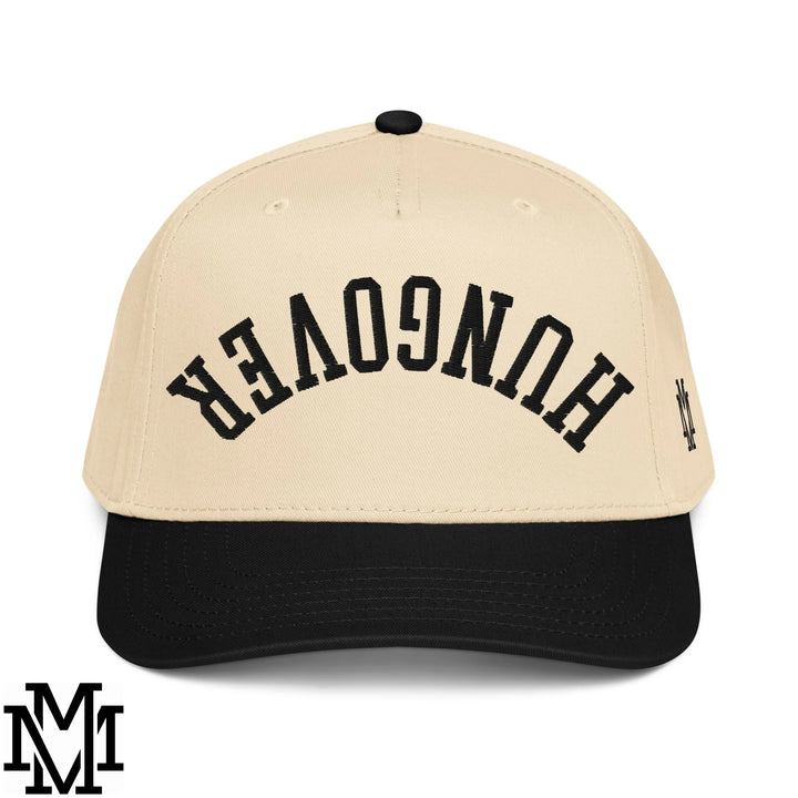 Upside Down Hangover Embroidered Baseball Snapback Hat - Black Natural