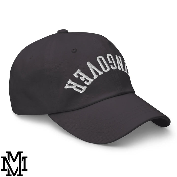 Upside Down Hangover Embroidered Unstructured Dad Hat - Dark Grey