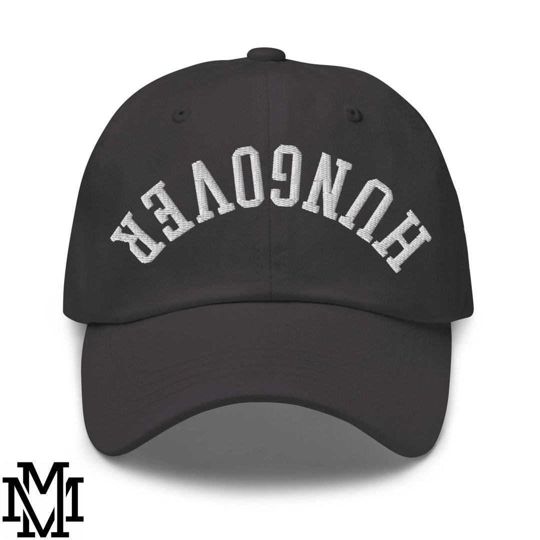 Upside Down Hangover Embroidered Unstructured Dad Hat - Dark Grey