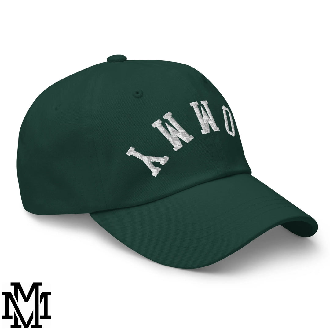 Upside Down Mommy Embroidered Unstructured Dad Hat - Spruce