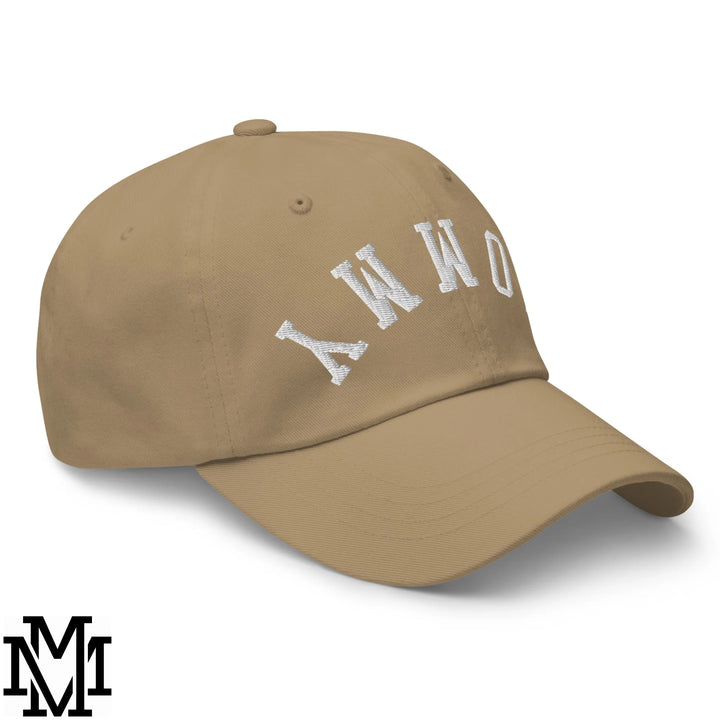 Upside Down Mommy Embroidered Unstructured Dad Hat - Khaki