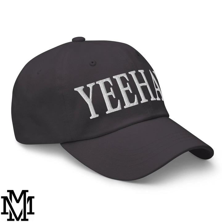 Yeehaw Embroidered Unstructured Dad Hat - Dark Grey